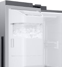 RS22T5201SR Samsung 36 Inch Counter Depth Side by Side Refrigerator - 22 cu. ft. Smudge Resistant Stainless Steel-5