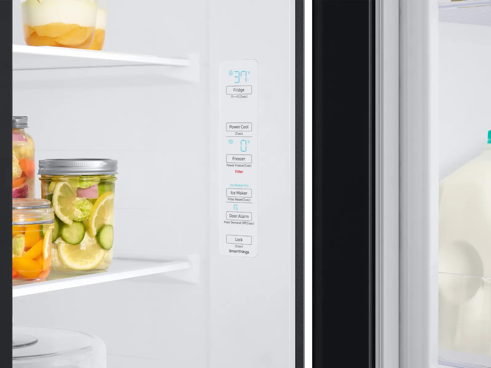 RS22T5201SG Samsung 22 cu ft Side by Side Refrigerator - Counter Depth Stainless Steel-4