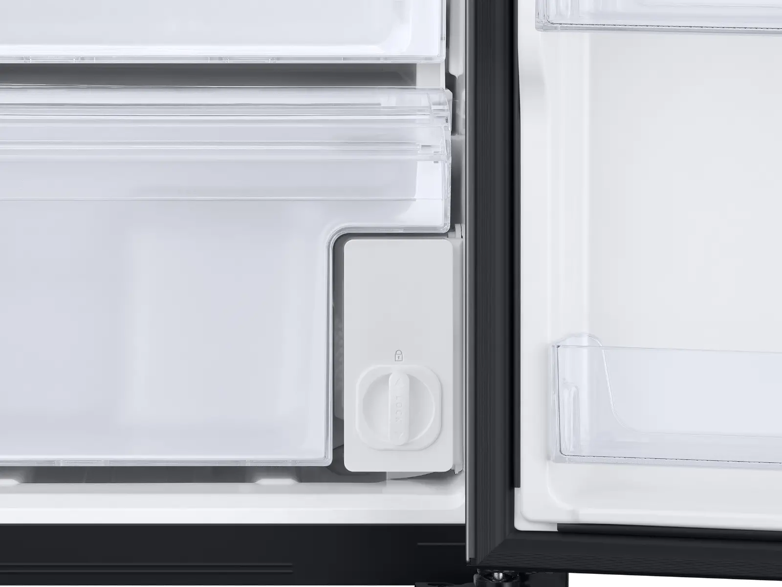 RS22T5201SG Samsung 22 cu ft Side by Side Refrigerator - Counter Depth Stainless Steel-5