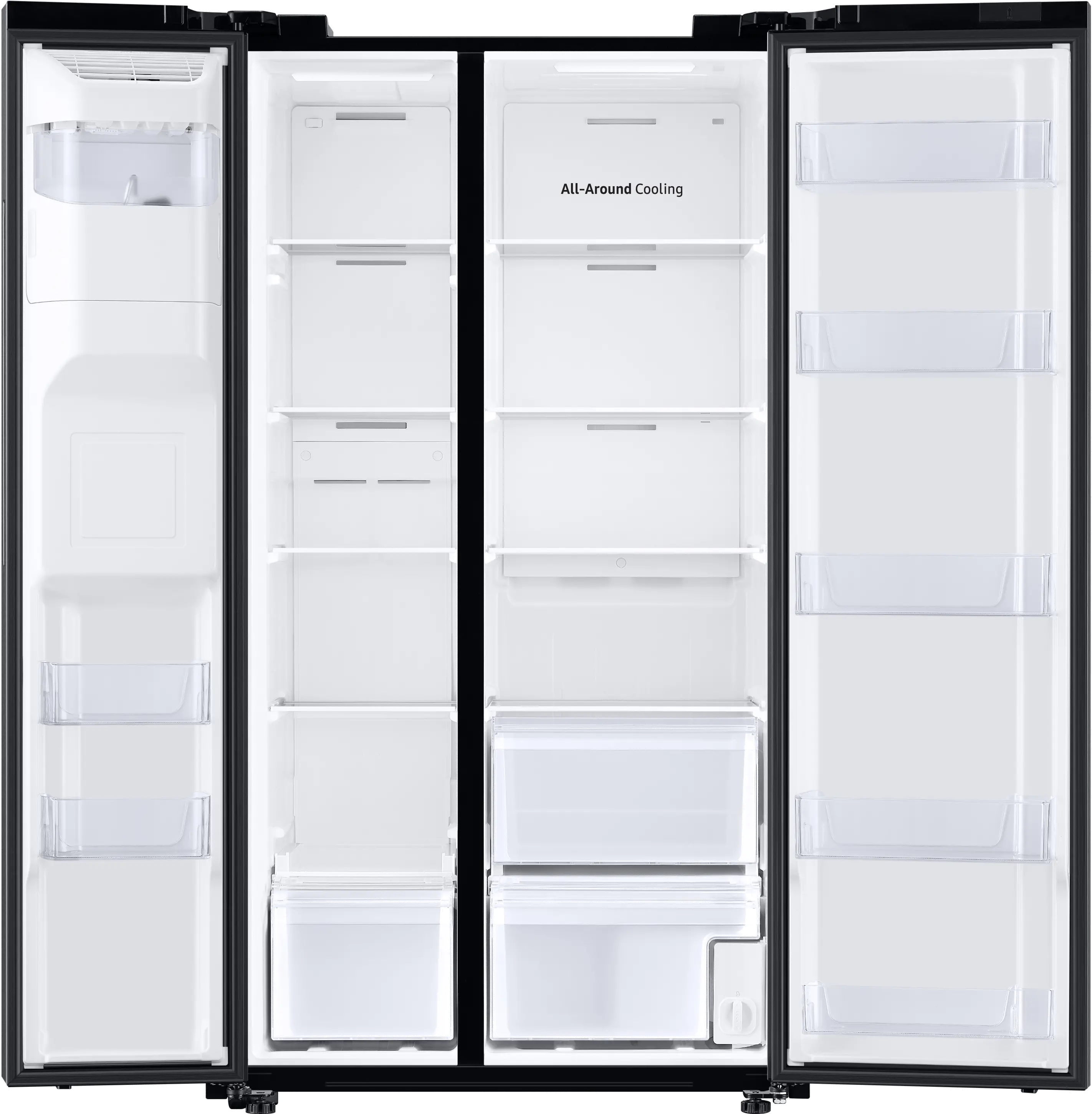 RS22T5201SG Samsung 22 cu ft Side by Side Refrigerator - Counter Depth Stainless Steel-6