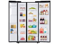RS22T5201SG Samsung 36 Inch Counter Depth Side by Side Refrigerator - 22 cu. ft. Smudge Resistant Black Stainless Steel-2