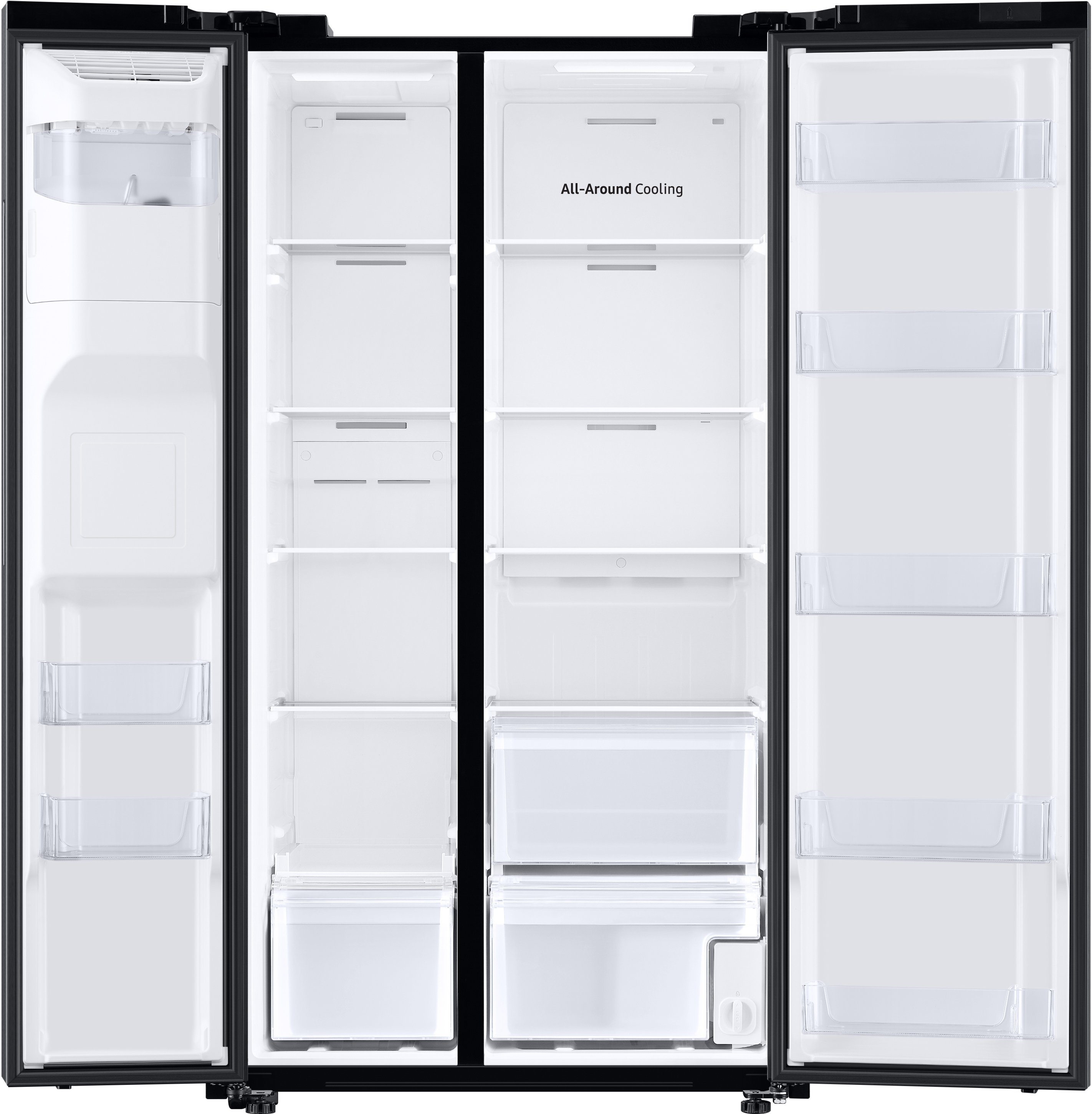 RS22T5201SG Samsung 36 Inch Counter Depth Side by Side Refrigerator - 22 cu. ft. Smudge Resistant Black Stainless Steel-6