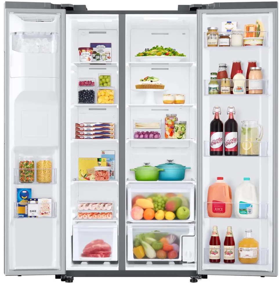 RS27T5200SR Samsung 27.4 cu ft Side by Side Refrigerator - Stainless Steel-3