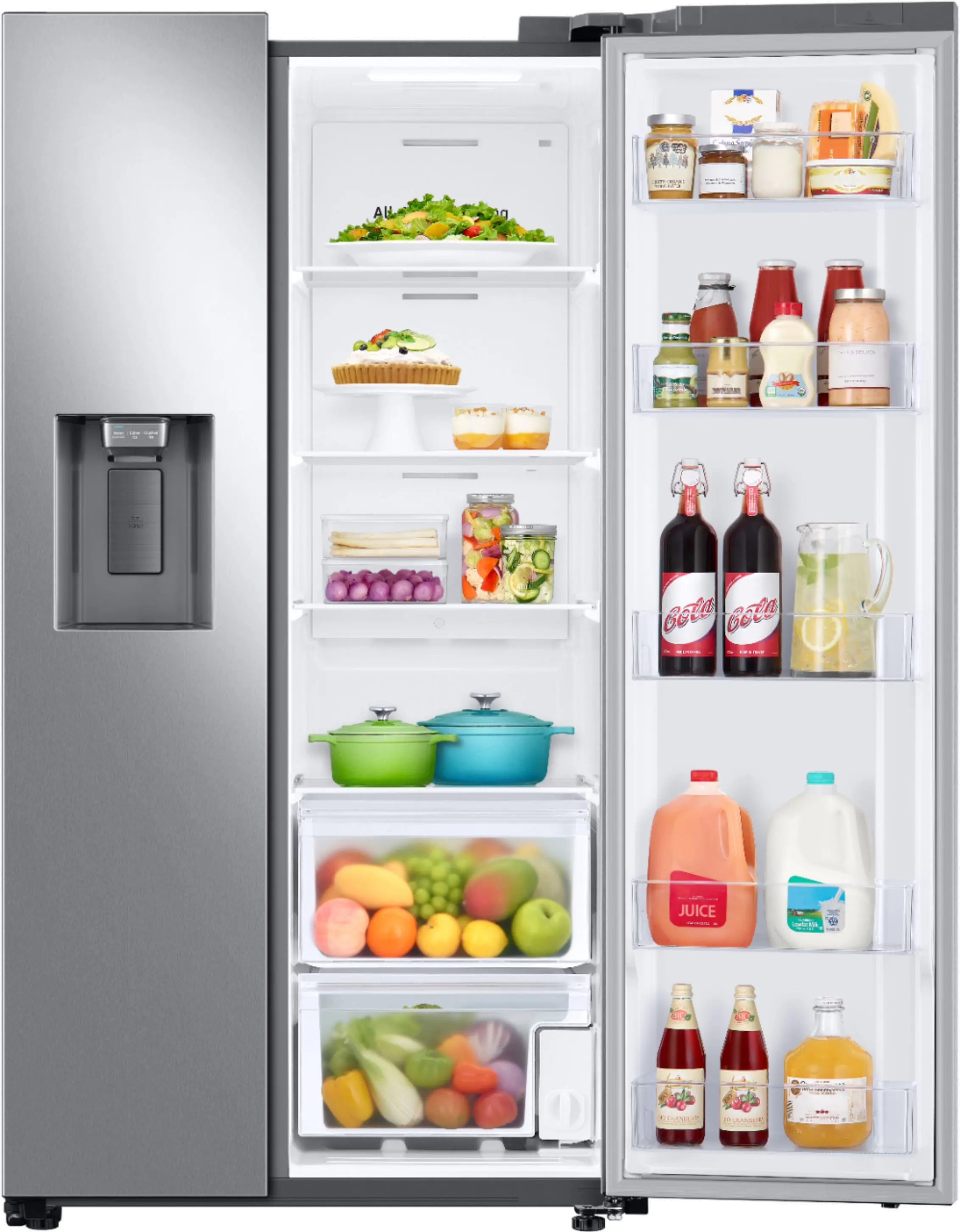 RS27T5200SR Samsung 27.4 cu ft Side by Side Refrigerator - Stainless Steel-6