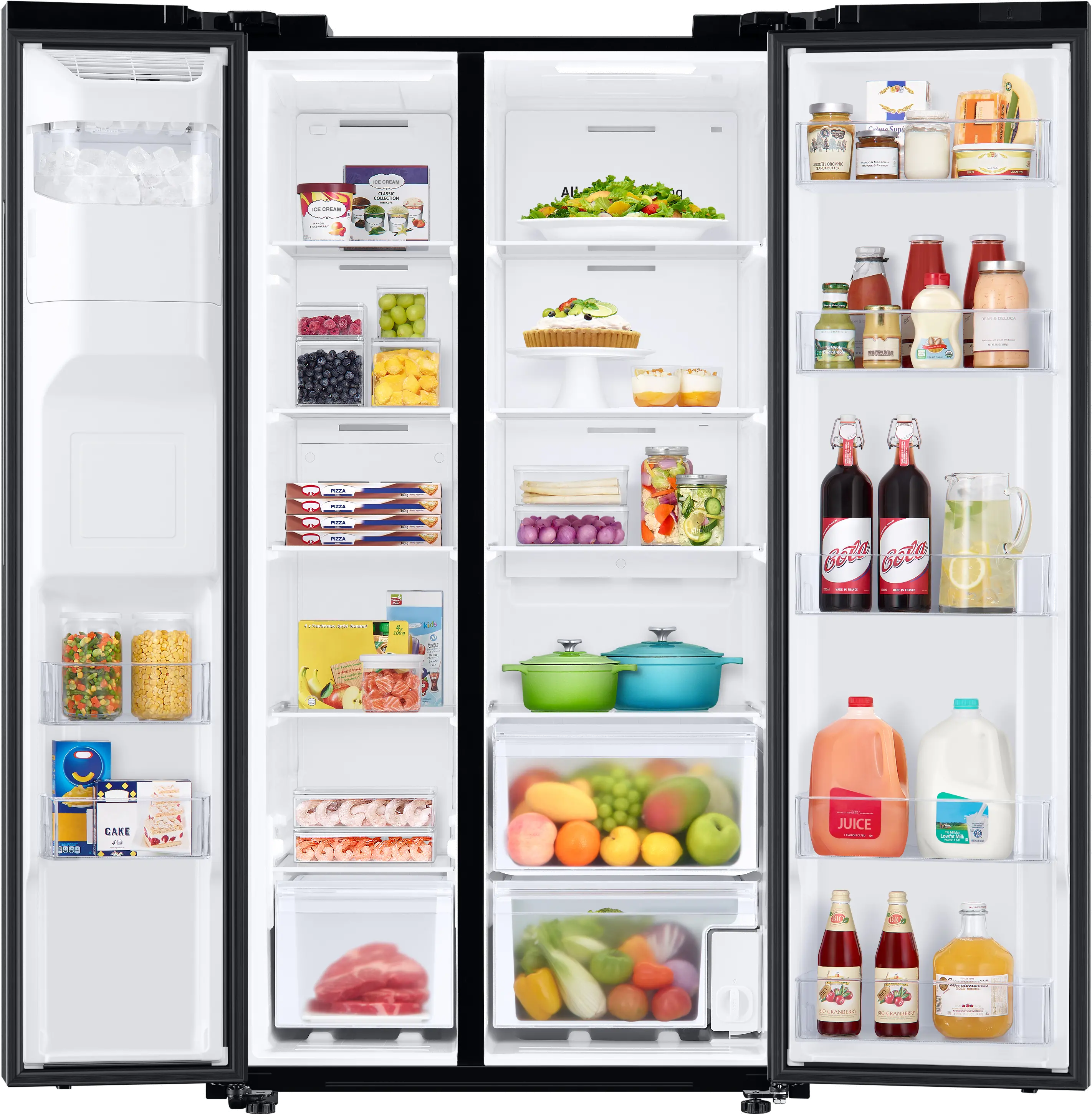 RS27T5200SG Samsung 27.4 cu ft Side by Side Refrigerator - Black Stainless Steel-4