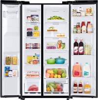 RS27T5200SG Samsung 36 Inch Side by Side Refrigerator - 27.4 cu. ft. Smudge Resistant Black Stainless Steel-4