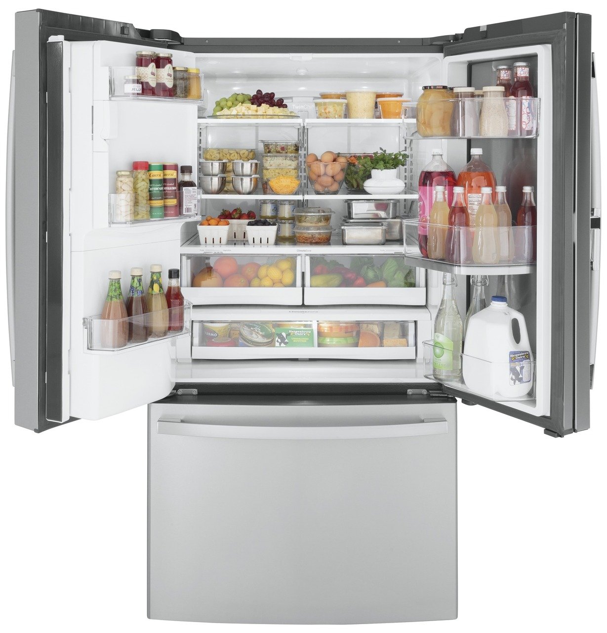 GFD28GYNFS GE 36 Inch French Door in Door Refrigerator - 27.65 cu. ft. Fingerprint Resistant Stainless Steel-3