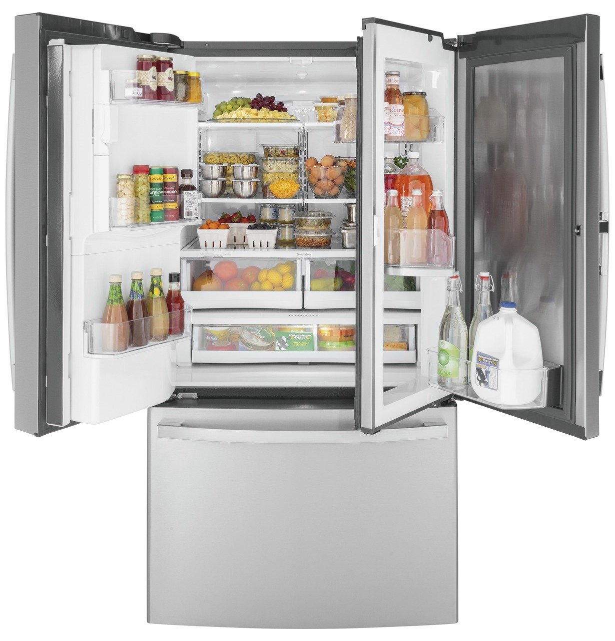 GFD28GYNFS GE 36 Inch French Door in Door Refrigerator - 27.65 cu. ft. Fingerprint Resistant Stainless Steel-6