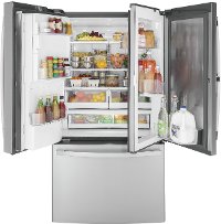 GFD28GYNFS GE 36 Inch French Door in Door Refrigerator - 27.65 cu. ft. Fingerprint Resistant Stainless Steel-6