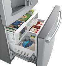 GFE28GYNFS GE 27.8 cu. ft. French-Door Refrigerator - 36 Inch, Smudge Resistant Stainless Steel-5