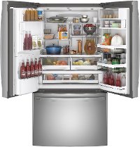 PFE28KYNFS GE Profile 36 Inch French Door Refrigerator - 27.8 cu. ft. Stainless Steel-2