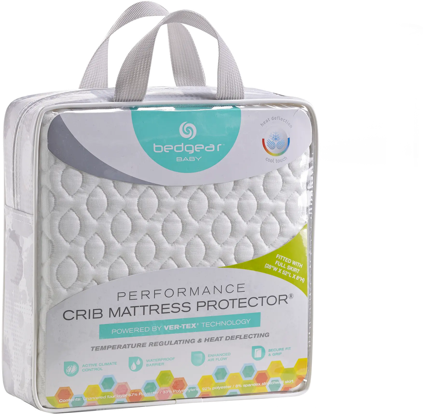 BXM06CWFC BedGear Ver-Tex Crib Mattress Protector-1