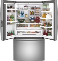 PWE23KYNFS GE Profile 36 Inch French Door Refrigerator 23.1 cu. ft. - Smudge Resistant Stainless Steel Counter Depth-2