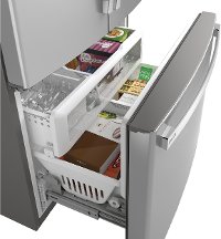 PWE23KYNFS GE Profile 36 Inch French Door Refrigerator 23.1 cu. ft. - Smudge Resistant Stainless Steel Counter Depth-4