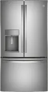 PYE22KYNFS GE Profile 22 cu ft French Door Refrigerator - Counter Depth Stainless Steel