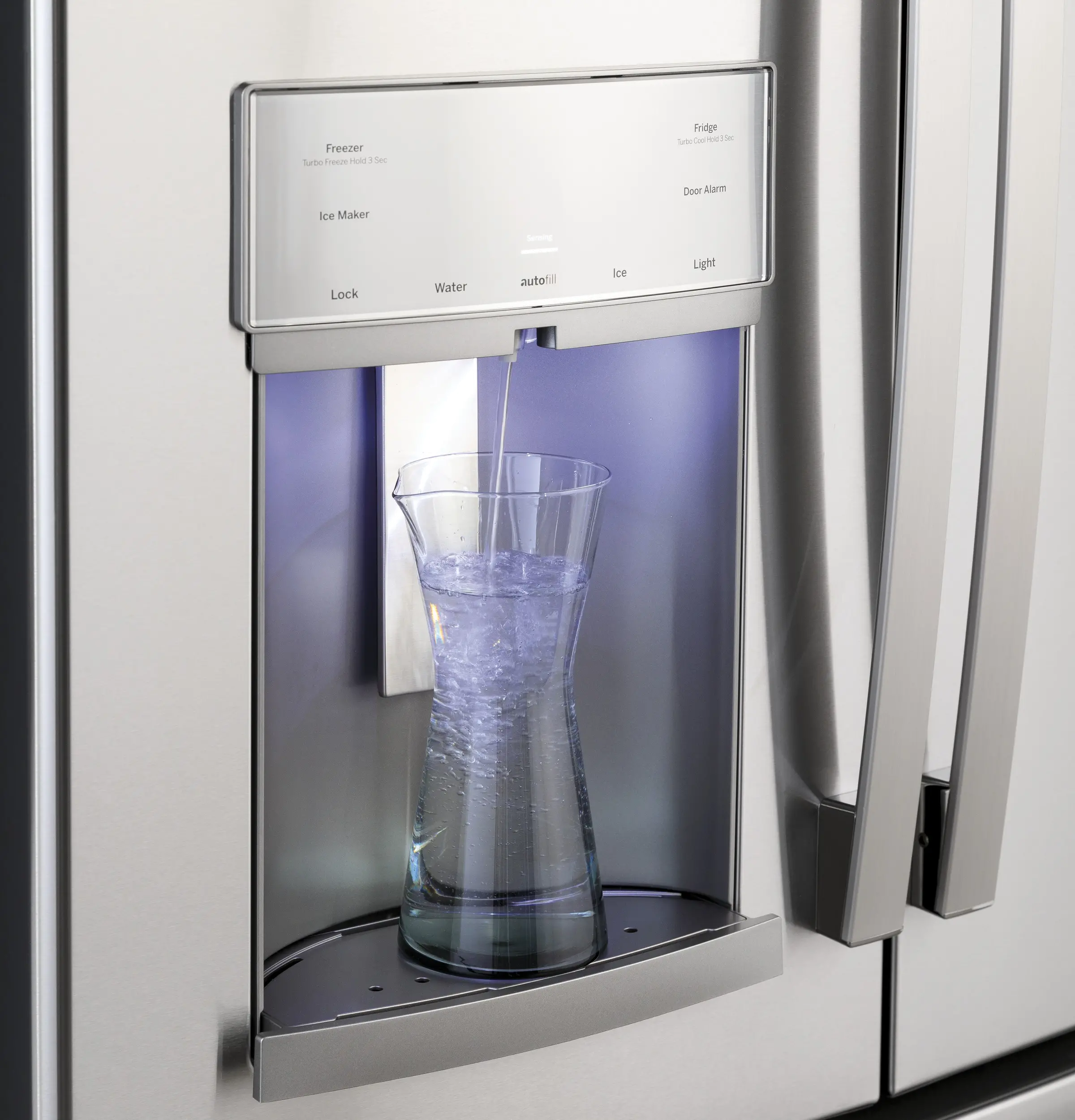 PYE22KYNFS GE Profile 22 cu ft French Door Refrigerator - Counter Depth Stainless Steel-8