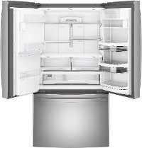 PYE22KYNFS GE Profile Counter Depth French Door Refrigerator - 22 cu. ft., 36 Inch Smudge Resistant Stainless Steel-3