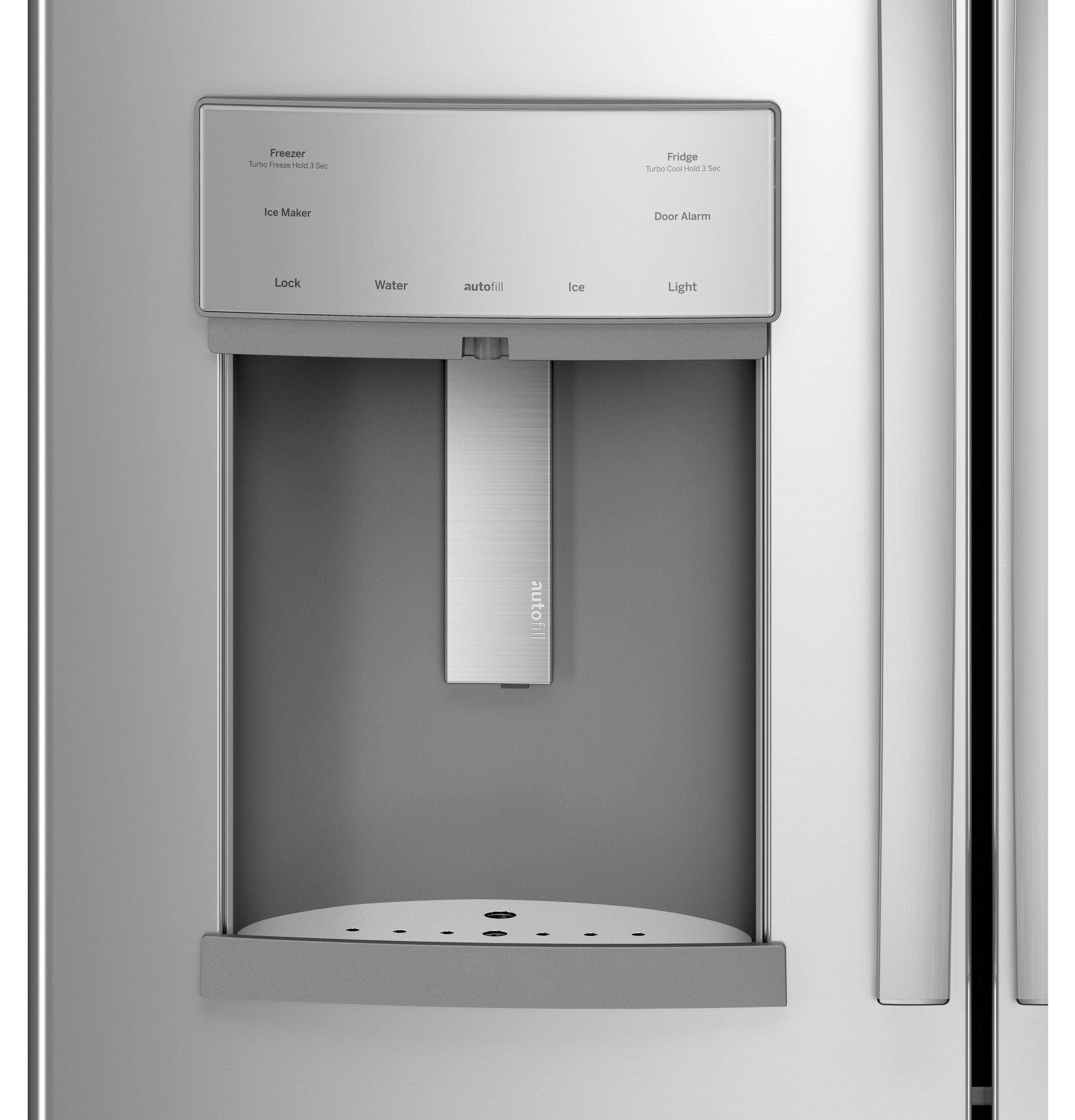 PYE22KYNFS GE Profile Counter Depth French Door Refrigerator - 22 cu. ft., 36 Inch Smudge Resistant Stainless Steel-4