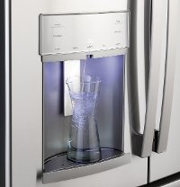 PYE22KYNFS GE Profile Counter Depth French Door Refrigerator - 22 cu. ft., 36 Inch Smudge Resistant Stainless Steel-8