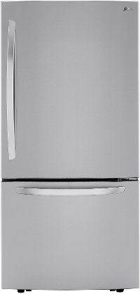 LRDCS2603S LG 25.5 cu ft Bottom Freezer Refrigerator - 33 W Fingerprint Resistant Stainless Steel-3