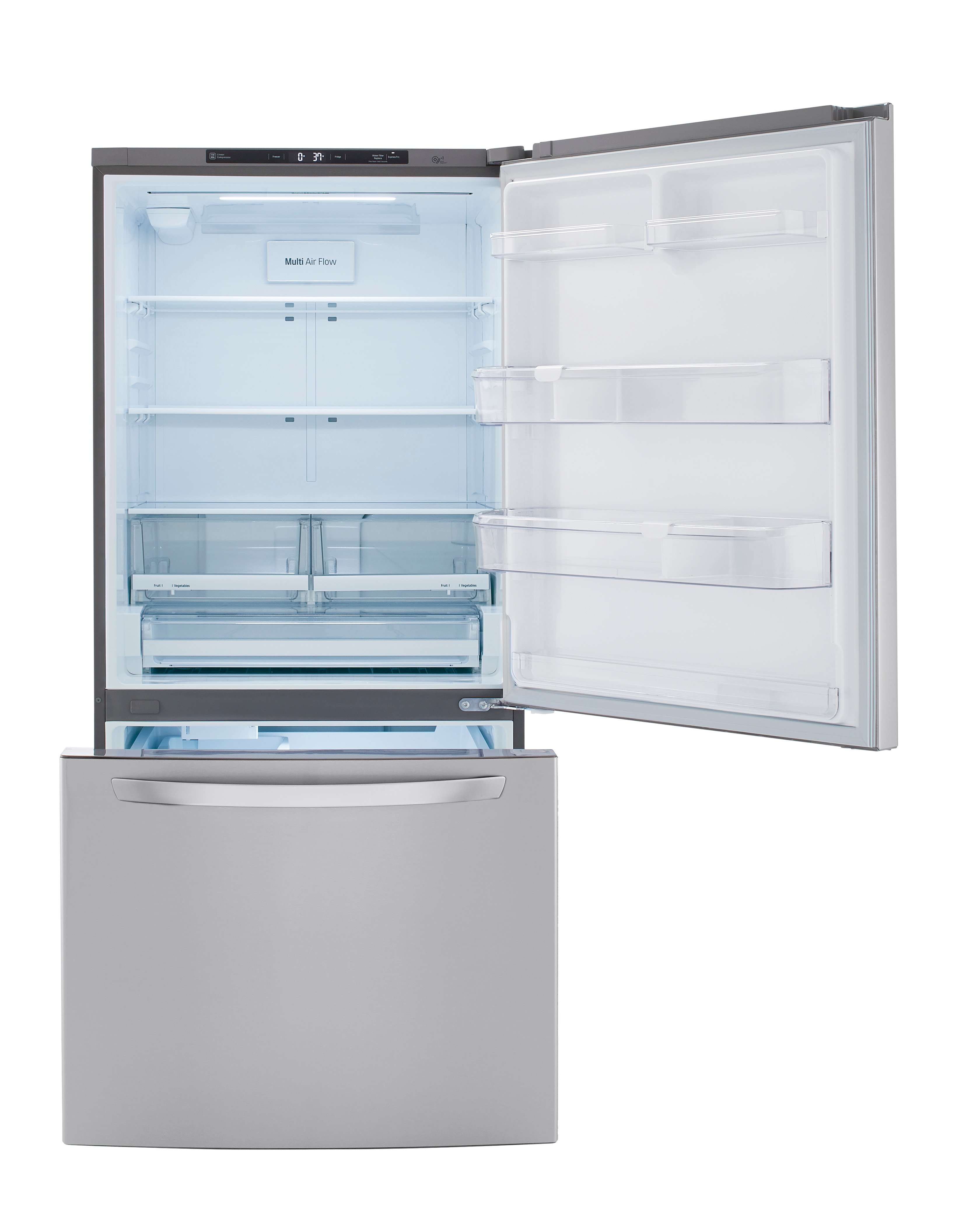 LRDCS2603S LG 25.5 cu ft Bottom Freezer Refrigerator - 33 W Fingerprint Resistant Stainless Steel-4