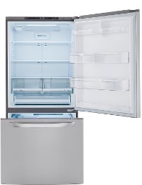 LRDCS2603S LG 25.5 cu ft Bottom Freezer Refrigerator - 33 W Fingerprint Resistant Stainless Steel-4
