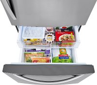 LRDCS2603S LG 25.5 cu ft Bottom Freezer Refrigerator - 33 W Fingerprint Resistant Stainless Steel-6