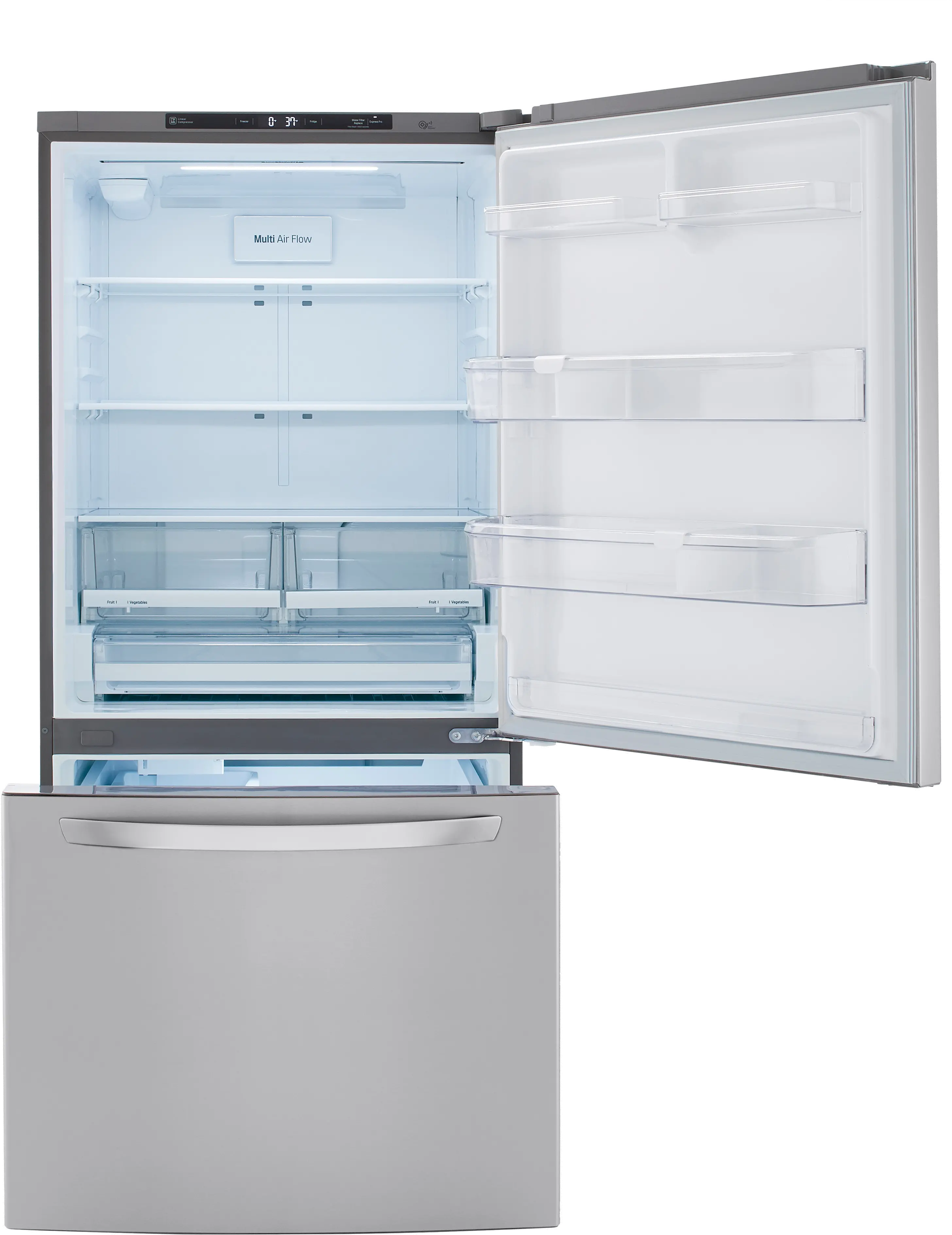 LRDCS2603S LG 25.5 cu ft Bottom Freezer Refrigerator - 33 W Stainless Steel-4