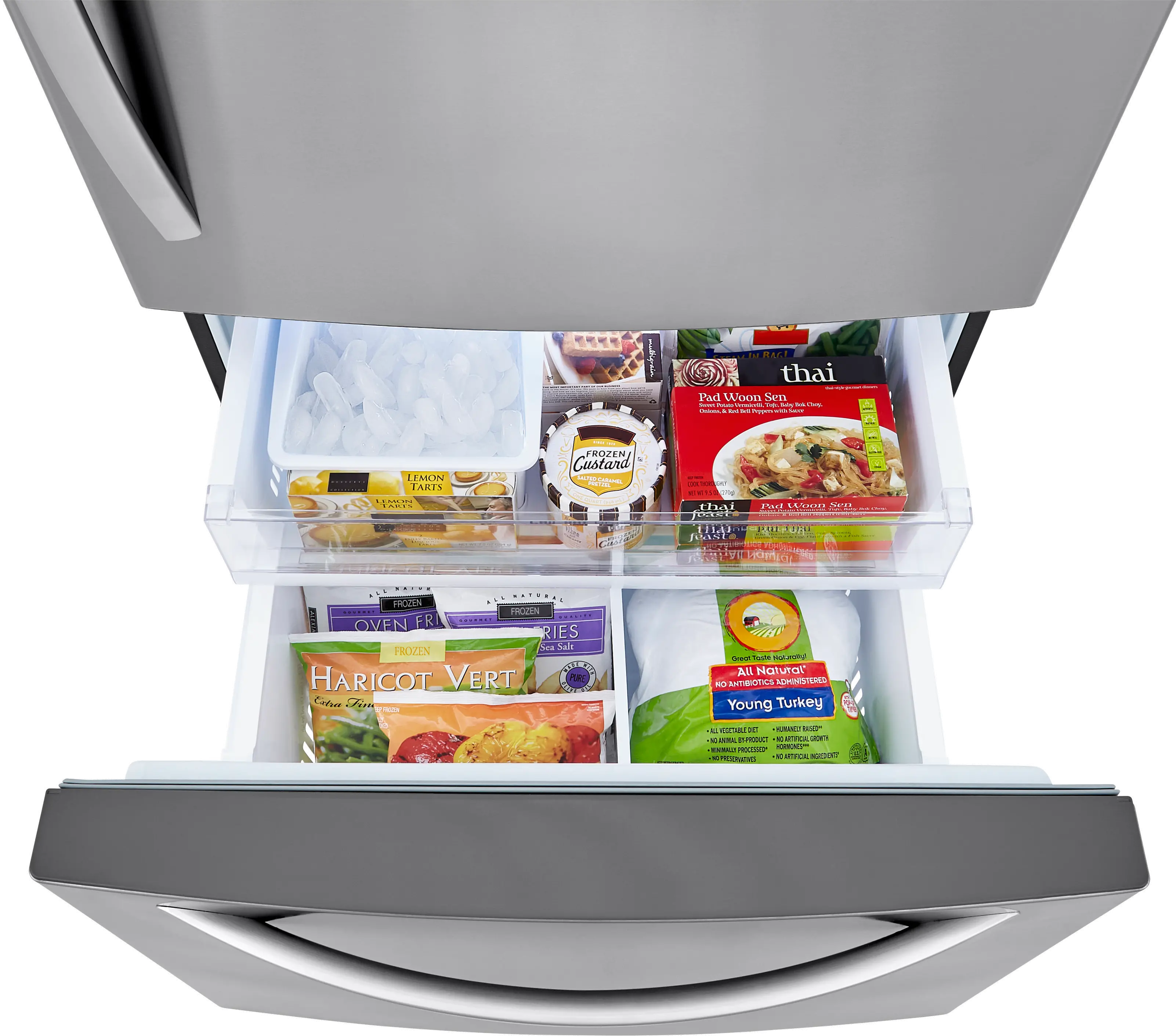 LRDCS2603S LG 25.5 cu ft Bottom Freezer Refrigerator - 33 W Stainless Steel-6