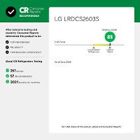 LRDCS2603S LG 33 Inch Bottom Freezer Refrigerator - 25.5 cu. ft., Fingerprint Resistant Stainless Steel-2