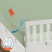 BXSPXAGFC BedGear Dri-Tec Green Fitted Crib Sheet