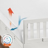 BXSPXAWFC BedGear Dri-Tec White Fitted Crib Sheet