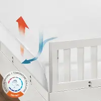 BXSPXAWFC BedGear Dri-Tec White Fitted Crib Sheet