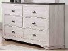 Clearance Rustic Contemporary Linen White Dresser - Caralee