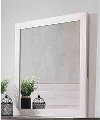 Clearance Rustic Contemporary Linen White Mirror - Caralee