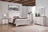 Clearance Rustic Linen White 4 Piece Queen Bedroom Set - Caralee