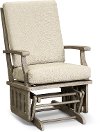 Praline Beige Wooden Glider Rocker - Heather