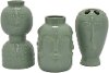 Assorted Mint Green Porcelain Face Vase