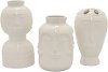Assorted White Porcelain Face Vase