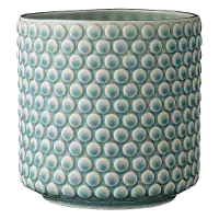 Sky Blue Stoneware Flower Pot