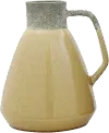 Clearance 10 Inch Yellow Decorative Terracotta Pitcher Shaped Vase
