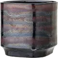 AH0719/STNWRPLNTR Dark Iridescent Stoneware Planter with Reactive Glaze