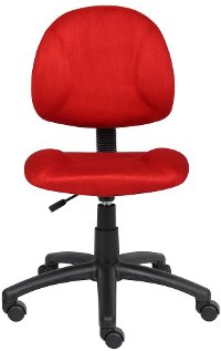 Red Microfiber Task Office Chair-3
