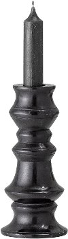 Black Soapstone Taper Candle Holder