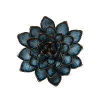 Handmade Blue Stoneware Flower