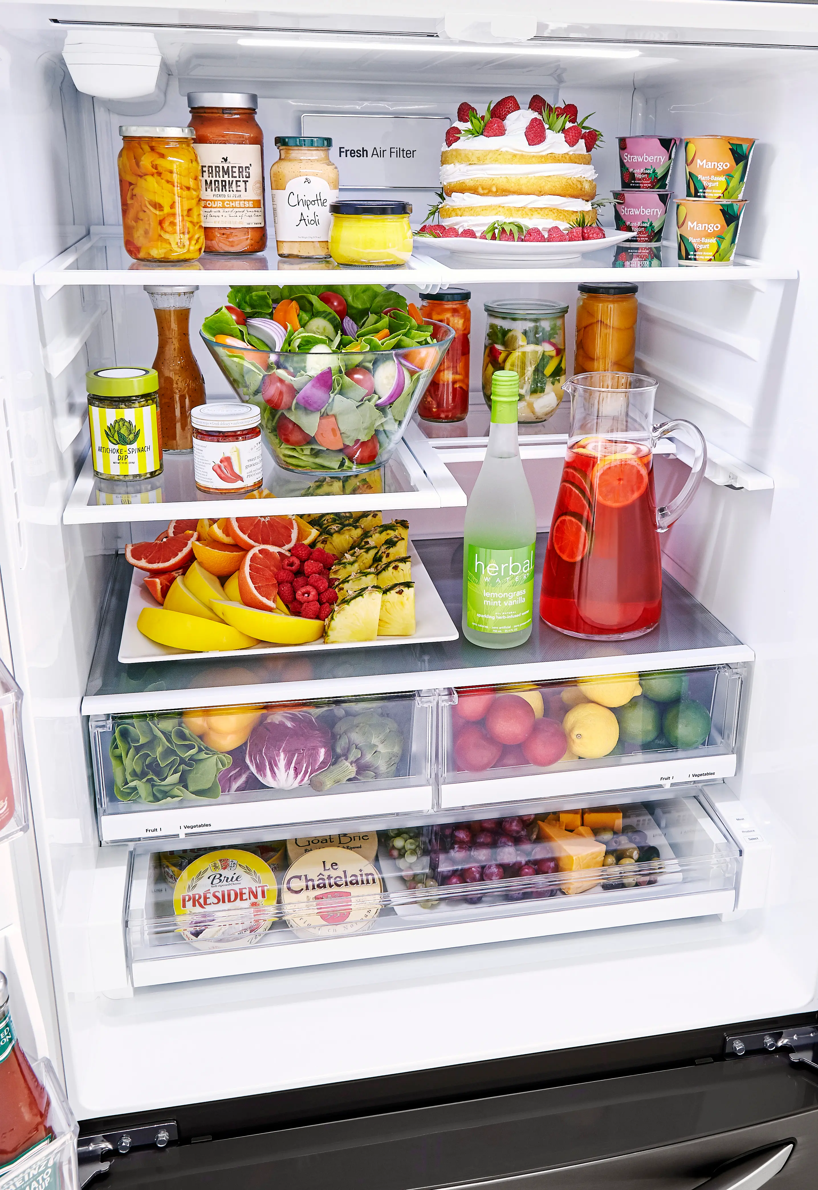 LRFXS2503D LG 24.5 cu ft French Door Refrigerator - 33 W Black Stainless Steel-3