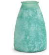 13 Inch Glass Aqua Vase - Aris