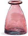 9 Inch Pink Glass Vase - Ansel