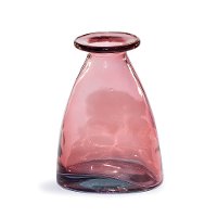 9 Inch Pink Glass Vase - Ansel