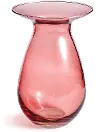 7 Inch Pink Glass Vase - Delphina